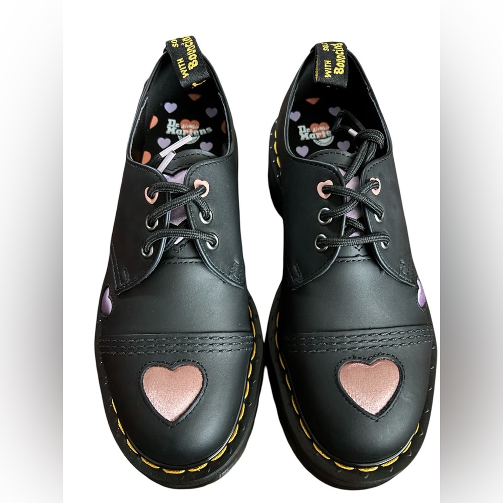 Dr. Martens 1461 Quad Heart Platform Derby - Picture 2 of 8